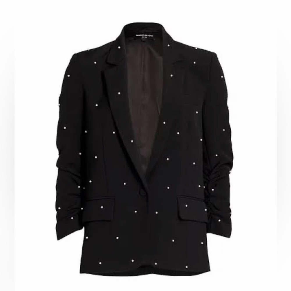 Generation Love Nadia Black Blazer with Pearl Accents